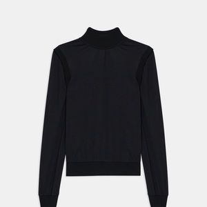 Theory Mock Neck Top Modal Silk
